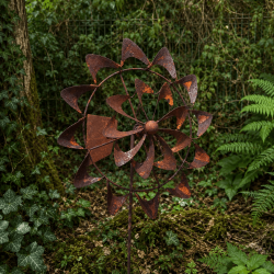 Molino de viento decorativo de jardín