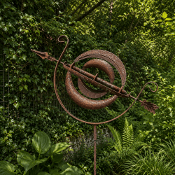 Molino de viento decorativo de jardín
