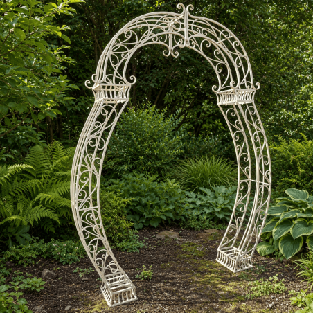 Arco decorativo con volutas y arabescos – Vista completa